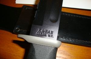 ka bar美国卡巴KB1283 D2钢军刀（皮套）
