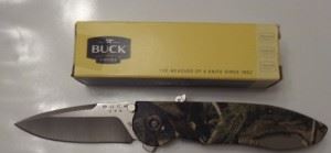 【正品刀具】美国巴克BUCK 297CMC快开折刀(迷彩版)