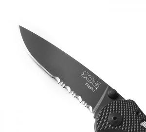 SOG美国哨格 TFSA-97半齿黑色折刀