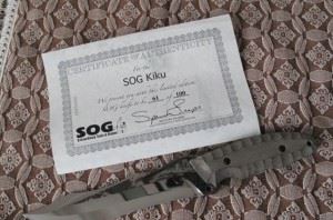 KikuMatsuda 日本松田菊男+SOG合作的刀具 KU01-B全手工制作进口刀具限量版