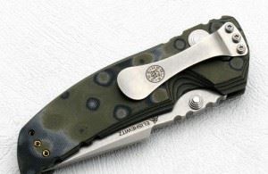 HOGUE 美国霍格刀具 34168 G-mascus纹路绿色G-10柄几何头大号折刀