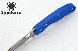 SPYDERCO 美国蜘蛛C123GPBL 蓝色G10柄折刀