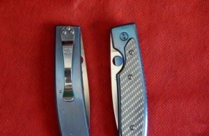 SPYDERCO 美国蜘蛛 Spyderco Centofante Memory Knife VG-10 Blued Titanium Handles C155TIP   纪念版蓝色钛嵌银色玻璃纤维柄折刀