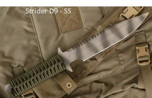 STRIDER美国挺进者D9 SS Ranger Green Tactical Fixed Blade Knife -SOLD 军绿伞绳柄高端战斗刀