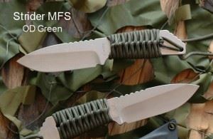 Strider美国挺进者MFS Green Cord Wrap Stonewash S30V军绿伞绳