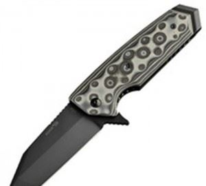 HOGUE 美国霍格刀具 34229带刀鳍黑色涂层几何头折刀...